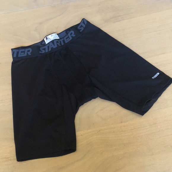 starter men's compression shorts